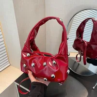 Women's Pu Leather Solid Color Streetwear Square Magnetic Buckle Shoulder Bag Underarm Bag main image 4