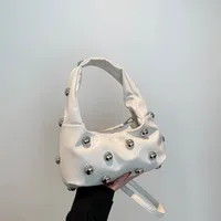 Women's Pu Leather Solid Color Streetwear Square Magnetic Buckle Shoulder Bag Underarm Bag sku image 5