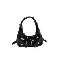 Women's Pu Leather Solid Color Streetwear Square Magnetic Buckle Shoulder Bag Underarm Bag main image 5