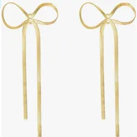 Women's Bow Earrings  Lightweight Anti-allergy Simple Butterfly Fashion Elegant Women's Long Tassel Chain Earrings main image 1