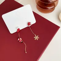 S925 Silver Needle Christmas Happiness ~ Earrings  New Fashion  Women Earrings Women  Wind Earrings Women sku image 1