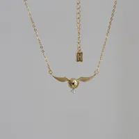 Harli Porter Snitch Necklace Female  Niche Design Sense Clavicle Chain Female  Valentine's Day Gift For Girls main image 1