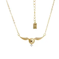 Harli Porter Snitch Necklace Female  Niche Design Sense Clavicle Chain Female  Valentine's Day Gift For Girls main image 5