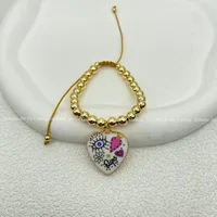 ALLOY Copper Alloy Rose  Beaded Bracelets Bracelets, Bangles main image 3