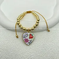 ALLOY Copper Alloy Rose  Beaded Bracelets Bracelets, Bangles sku image 3