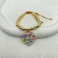 ALLOY Copper Alloy Rose  Beaded Bracelets Bracelets, Bangles sku image 6