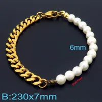 Card Wheel New Stitching Pearl Necklace Clavicle Chain Bracelet Chain Female Titanium Steel Niche Design Sense Two-piece Jewelry sku image 7