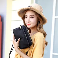 Lightweight Shoulder Bag Women's Fashionable Hand-held Small Square Bag Waterproof Nylon Cloth Bag Large Capacity Mobile Phone Coin Purse main image 2