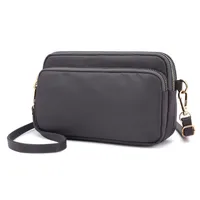 Lightweight Shoulder Bag Women's Fashionable Hand-held Small Square Bag Waterproof Nylon Cloth Bag Large Capacity Mobile Phone Coin Purse sku image 7