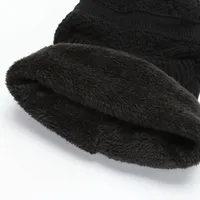 Autumn And Winter Woolen Hat Men's Outdoor Riding Tram Cold-proof Cotton Hat Fleece-lined Thickened Knitted Neck Protection Integrated Hat main image 4