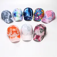 Baseball Cap New Men's And Women's Street Color Cap Spring And Summer Tie-dye Gradient Shading Sports Hat main image 1
