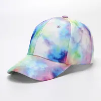 Baseball Cap New Men's And Women's Street Color Cap Spring And Summer Tie-dye Gradient Shading Sports Hat sku image 1