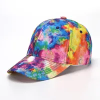 Baseball Cap New Men's And Women's Street Color Cap Spring And Summer Tie-dye Gradient Shading Sports Hat sku image 7