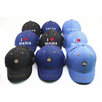 Spring Baby Hat Children Baseball Cap I Mama Denim Casual Letter Cap Summer Sunscreen Cap main image 5