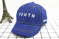 Spring Baby Hat Children Baseball Cap I Mama Denim Casual Letter Cap Summer Sunscreen Cap sku image 2