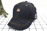 Spring Baby Hat Children Baseball Cap I Mama Denim Casual Letter Cap Summer Sunscreen Cap sku image 9