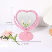 European-style Double-sided Makeup Mirror Handmade Shop Diy Love Princess Beauty Mirror Cream Glue Diy Girl Heart Dressing Mirror sku image 2