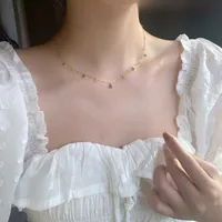 Exquisite Retro Emerald Neck Simple Elegant S925 Sterling Silver Gold Plated Clavicle Chain Niche Design Necklace For Women main image 4