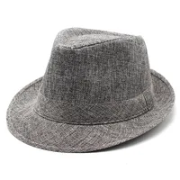 New Black And White Korean Style Summer Unisex Hat Top Hat British Gentleman Hat Jazz Cowboy Sun Hat main image 1