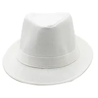 New Black And White Korean Style Summer Unisex Hat Top Hat British Gentleman Hat Jazz Cowboy Sun Hat sku image 4