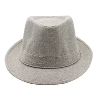 New Black And White Korean Style Summer Unisex Hat Top Hat British Gentleman Hat Jazz Cowboy Sun Hat sku image 8