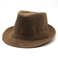 New Black And White Korean Style Summer Unisex Hat Top Hat British Gentleman Hat Jazz Cowboy Sun Hat sku image 7