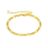 Stainless Steel Exquisite Bead Chain Bracelet Female European American Chain Flat Snake Chain Paper Clip Chain  Suit Bracelet sku image 15