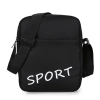 Printed Men's Bag  Trade Single Black Shoulder Messenger Bag Large Oxford Cloth Small Square Bag Leisure Sports Trendy Bag main image 3