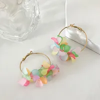 1 Pair Casual Vacation Pastoral Flower 304 Stainless Steel 14K Gold Plated Drop Earrings Earrings main image 4