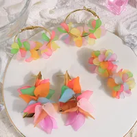 1 Pair Casual Vacation Pastoral Flower 304 Stainless Steel 14K Gold Plated Drop Earrings Earrings main image 1