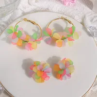 1 Pair Casual Vacation Pastoral Flower 304 Stainless Steel 14K Gold Plated Drop Earrings Earrings main image 2