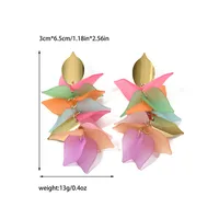 1 Pair Casual Vacation Pastoral Flower 304 Stainless Steel 14K Gold Plated Drop Earrings Earrings sku image 2