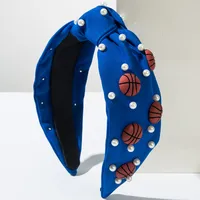 Women's Casual Sports Basketball Alloy Cloth Resin Hair Band sku image 3