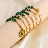 Retro Simple Style Geometric 304 Stainless Steel Bracelets In Bulk main image 1