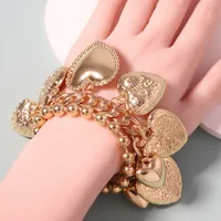 Retro Simple Style Heart Shape Alloy Wholesale Bracelets main image 1