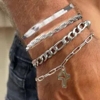 Basic Simple Style Cross Alloy Plating Unisex Bracelets main image 1