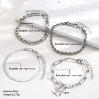 Basic Simple Style Cross Alloy Plating Unisex Bracelets main image 2