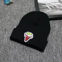 Hot Harajuku Style Pile Hat Ice Cream Knitted Wool Hat Trendy Men And Women Ski Warm Hat sku image 1