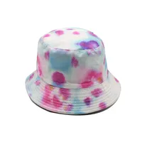 New Korean Style Double-sided Fisherman Hat Female  Wholesale Summer Travel Sun Protection Sun Hat Tie-dyed Travel Hat sku image 5