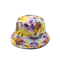 New Korean Style Double-sided Fisherman Hat Female  Wholesale Summer Travel Sun Protection Sun Hat Tie-dyed Travel Hat sku image 6
