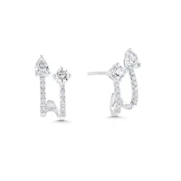 1 Pair Modern Style Classic Style Geometric Copper Zircon Ear Studs sku image 4