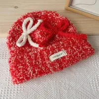 Women's Cute Sweet Bow Knot Eaveless Wool Cap sku image 1