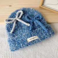 Women's Cute Sweet Bow Knot Eaveless Wool Cap sku image 2