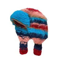 Unisex Casual Stripe Eaveless Wool Cap main image 5