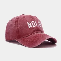 Hat Women's  Embroidered Letters NOLA Baseball Cap Korean Style  Retro Casual Couple Peaked Cap Men main image 4