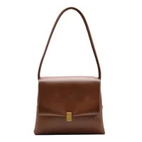 Women's Small Pu Leather Solid Color Streetwear Square Flip Cover Shoulder Bag Crossbody Bag main image 3