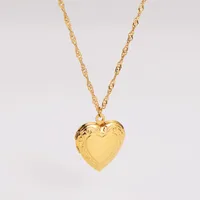Wholesale Jewelry Casual Simple Style Classic Style Heart Shape 304 Stainless Steel 18K Gold Plated Pendant Necklace main image 1