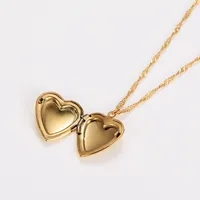 Wholesale Jewelry Casual Simple Style Classic Style Heart Shape 304 Stainless Steel 18K Gold Plated Pendant Necklace main image 4