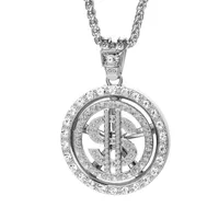 Hip-Hop Dollar Iron Zinc Alloy Diamond Men's Pendant Necklace Necklace Pendant main image 5