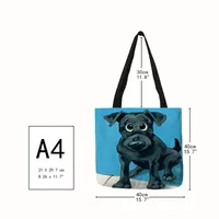 Women's Cute Dog Polyester Shopping Bags main image 2